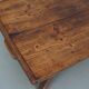 Table basse en pin rustique, style ferme français du début du 20e siècle