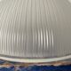 Vintage pendant lamp in electrified prismatic glass with new