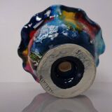 French multicoloured studio ceramic bowl from Vallauris, 1970s