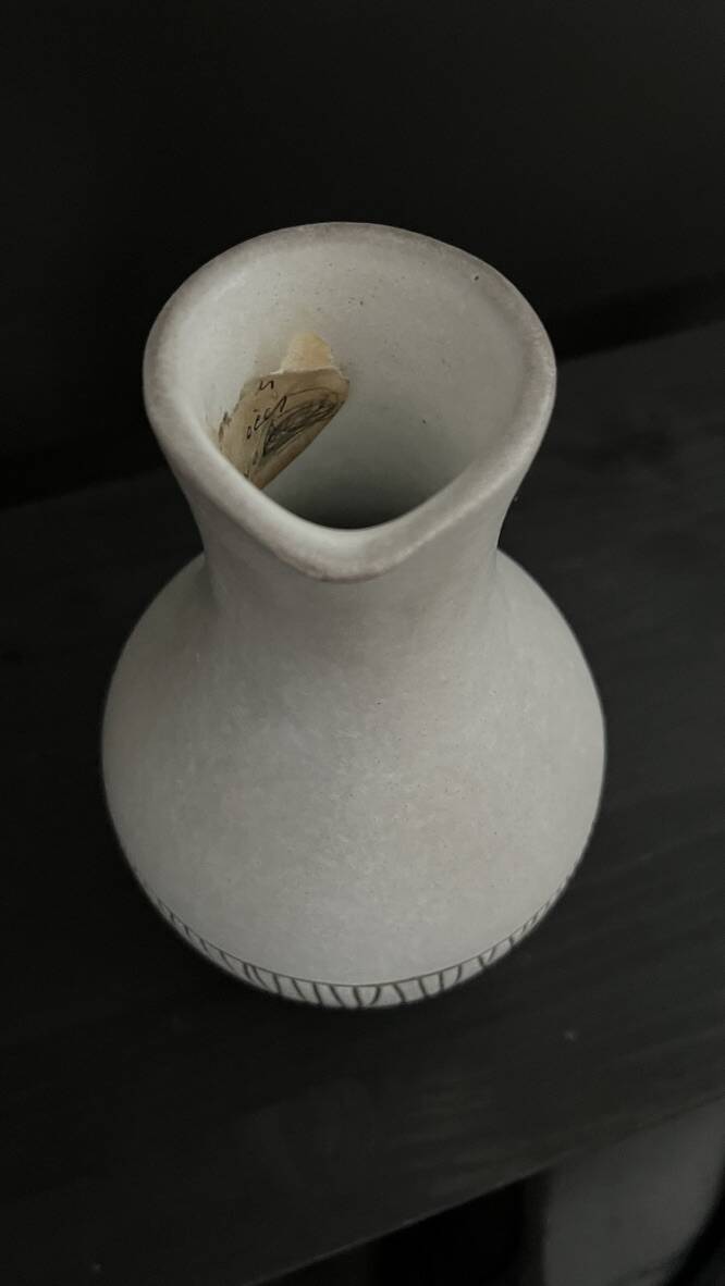Jug of the Ruelland couple in ceramic