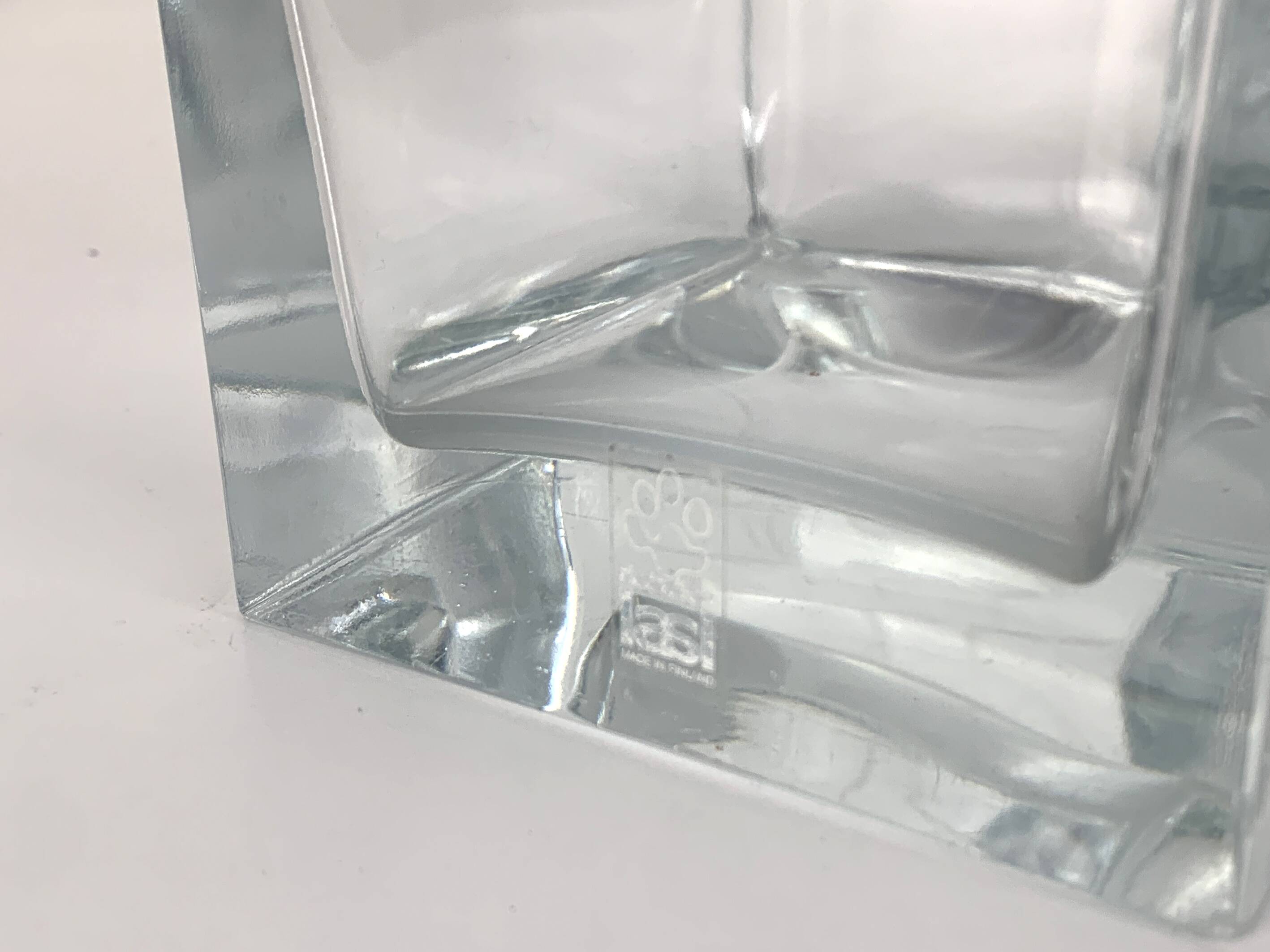 Set of 3 Harmonikka Glass Vases, Tamara Aladin, Riihimäki Lasi Oy, Finland