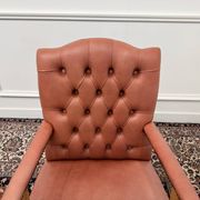 Classic English Salmon Colored Office Chair