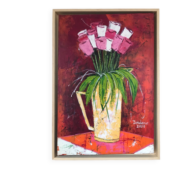 Jean-Pierre BORDERIE. The bouquet of tulips, 2009. Oil on canvas.