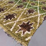 Vintage Moroccan Berber Boucherouite Rug 210x148 cm Atlas, Tribal