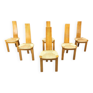 6 chaises de salle à - manger