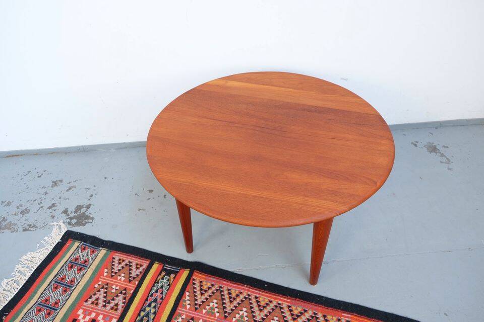 Table basse Wikkelso, teck, années 1960/70, Danemark