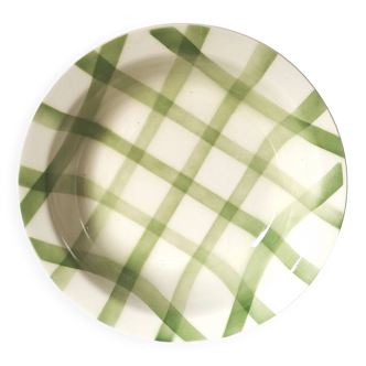 hollow dish Moulin des Loups green tiles