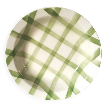 hollow dish Moulin des Loups green tiles