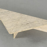 Large travertine coffee table