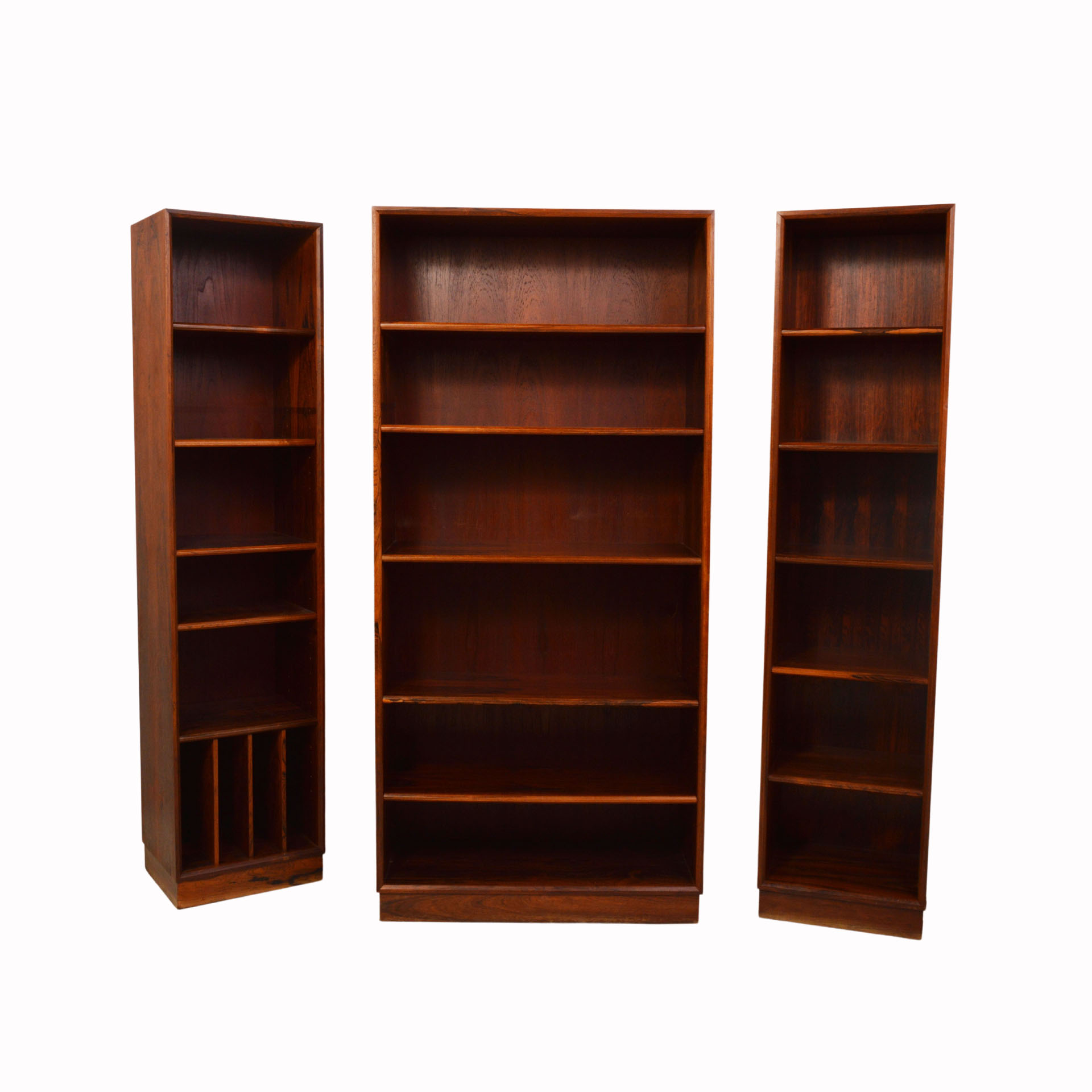 Scandinavian rosewood library 3 parts 1960