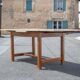 Wood and formica table with extensions