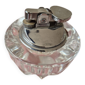 Vintage glass lighter/ashtray