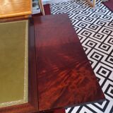 English leather mahogany desk