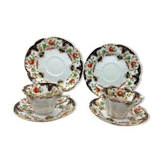 Trio breakfast cup tea porcelain Duchess China