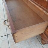 Louis XVI two-door walnut wardrobe