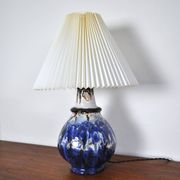Glazed ceramic handmade Danish Mid-Century Modern Table Lamp