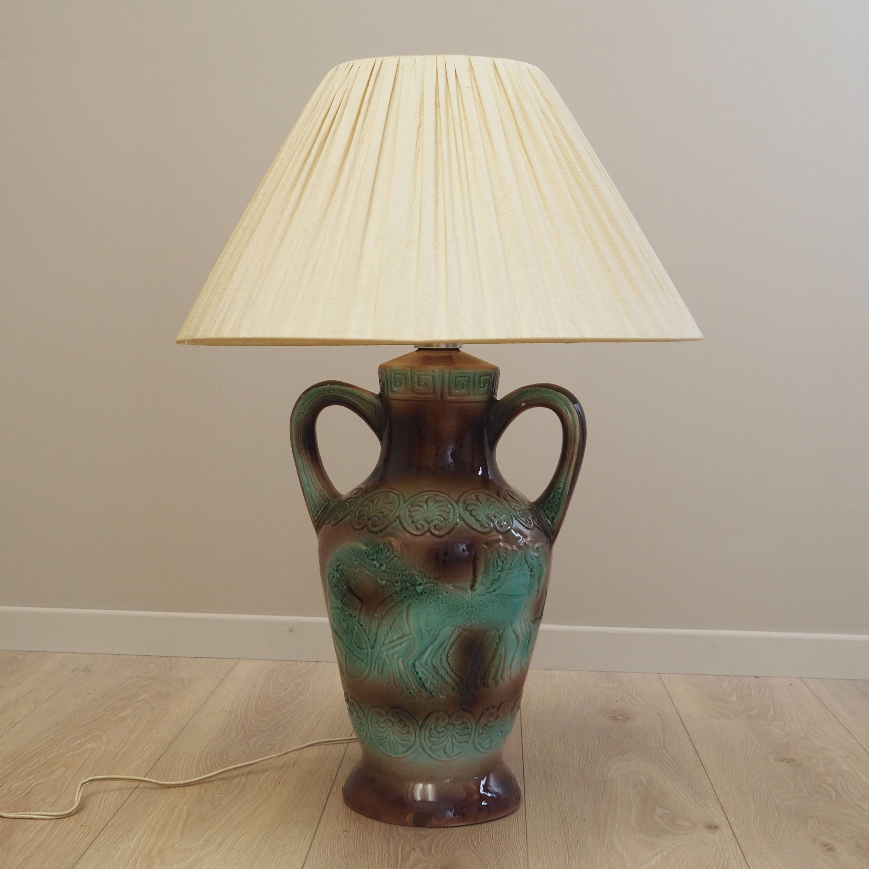 Ceramic lamp, Danish design, 1970s, production: Denmark