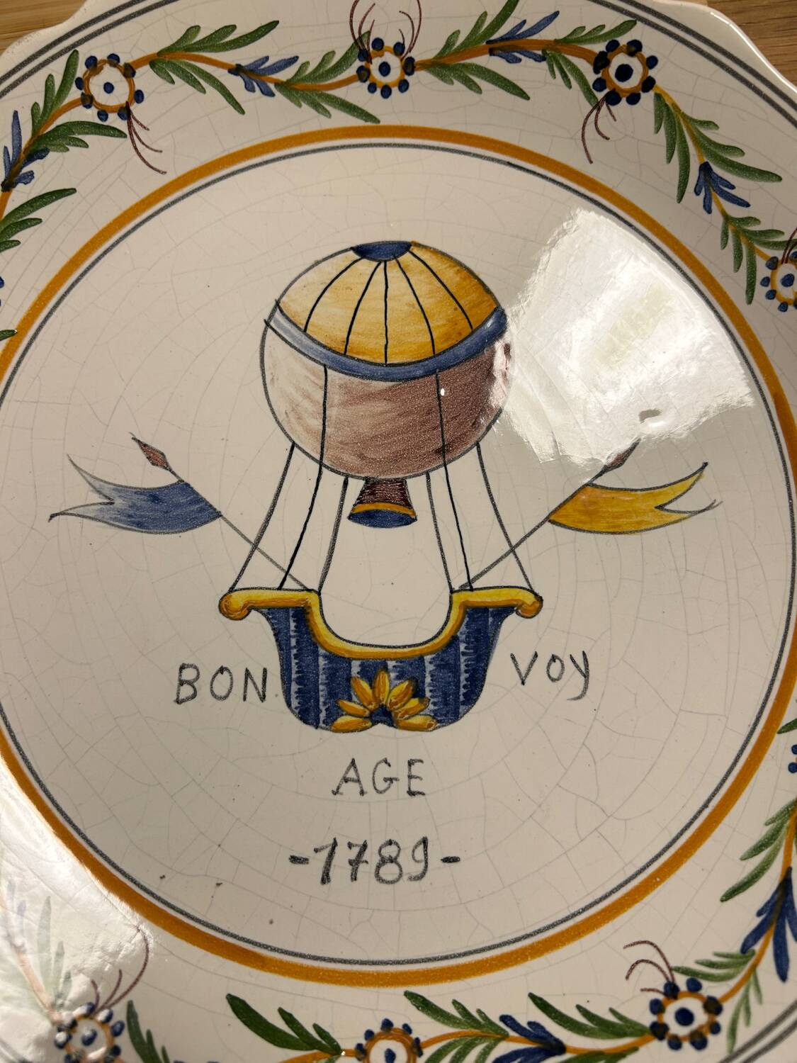Revolutionary plate old Nevers