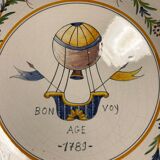 Assiette révolutionnaire vieux Nevers