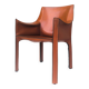 CAB 413 Chair in Cognac Leather by Mario Bellini for Cassina, Italy, 1970s