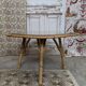 Table basse rotin et verre