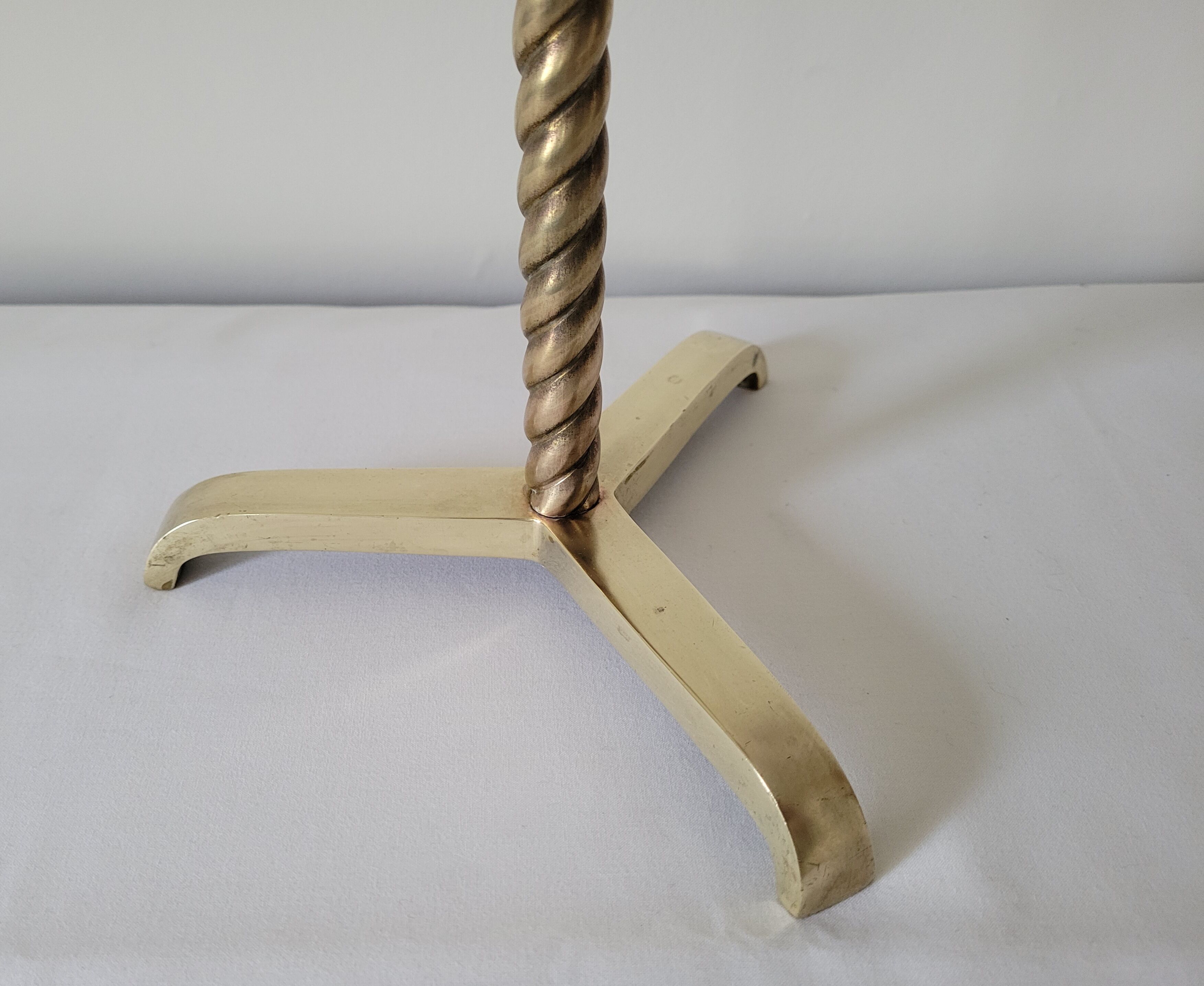Brass standing ashtray