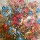 Tableau huile sur toile bouquet