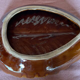 Vintage Vallauris leaf fruit bowl