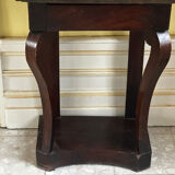 Console époque Restauration en Acajou et marbre