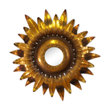 Wall light or sun ceiling with a foliage motif, in a Florentine style