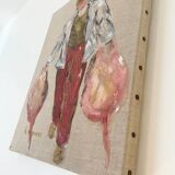 Painting - "The Fisherman" in linen