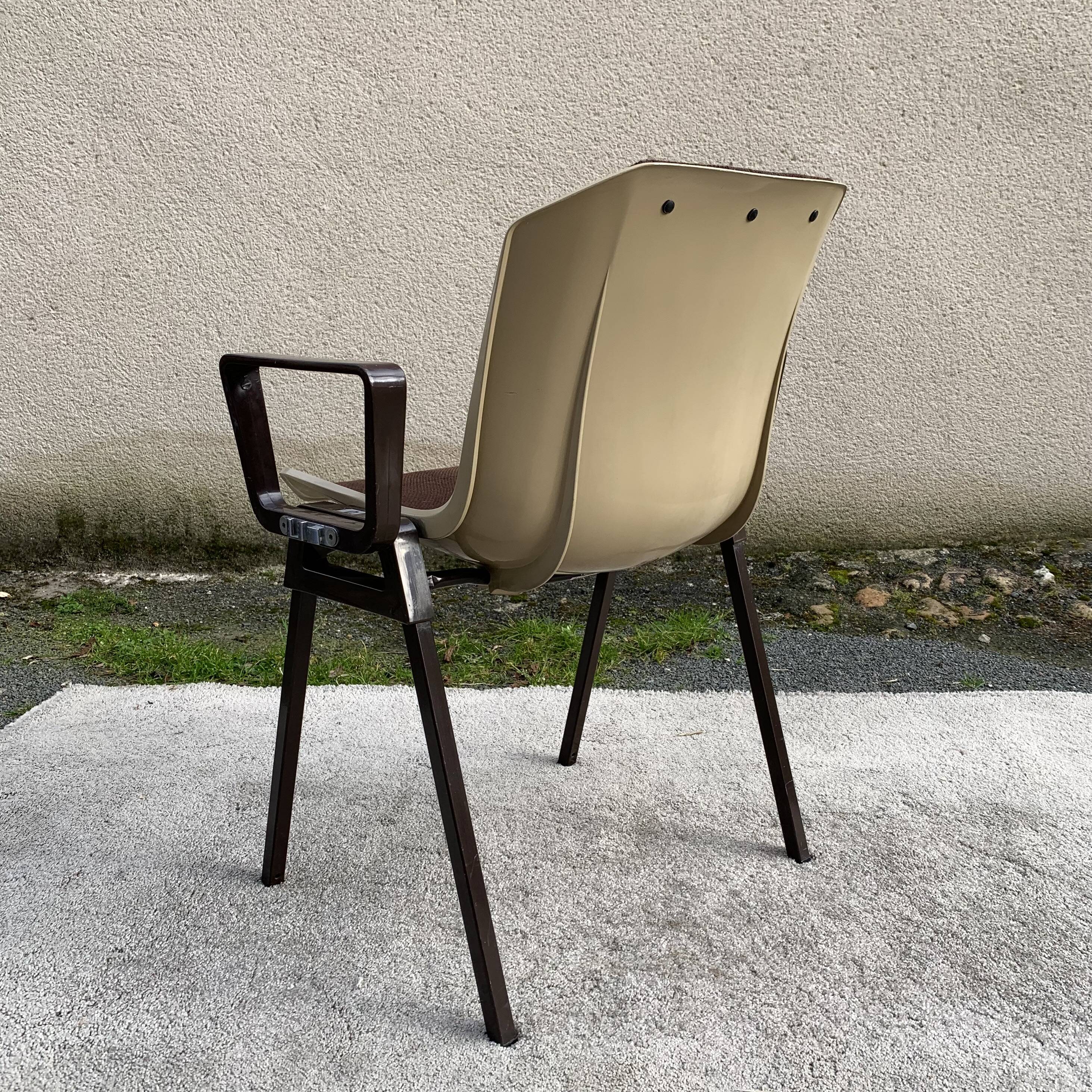 Set of 6 Albert Jacob / Grofillex bridge armchairs 1970