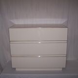 Commode blanche des années 70