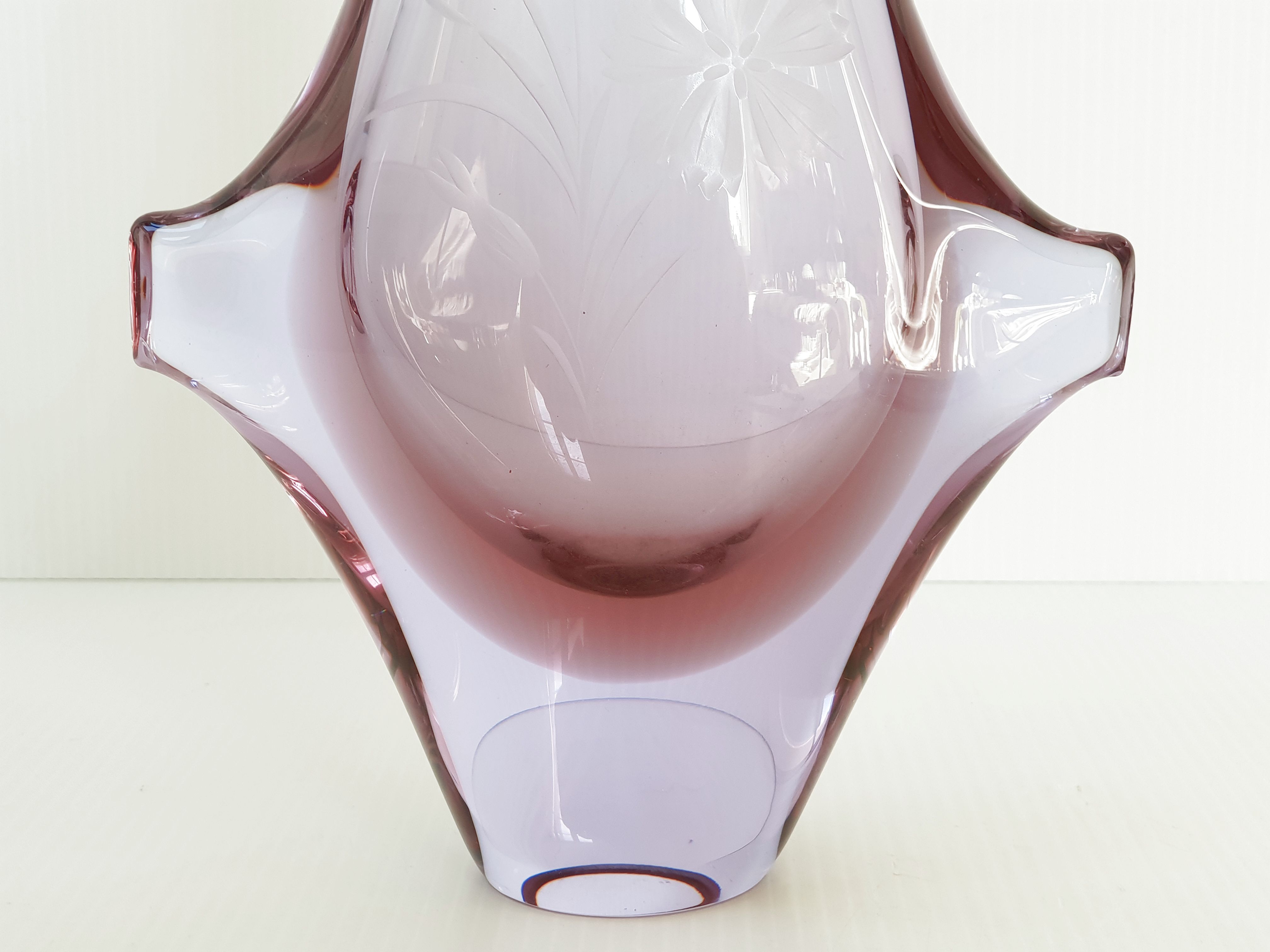 Vintage Bohême crystal vase
