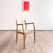 Fauteuil rare modèle 62 par Niels O. Møller en chêne, Danemark