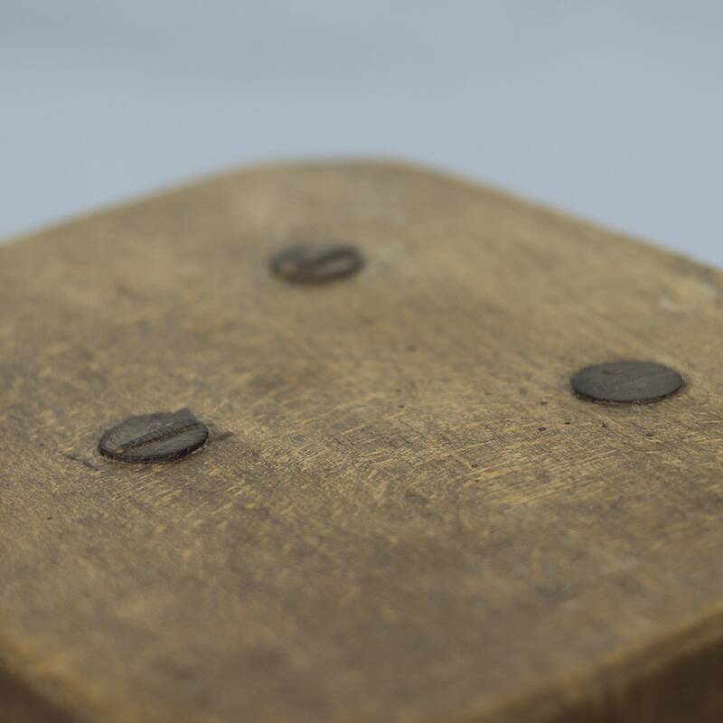 Antique Wabi Sabi Primitive oak stool