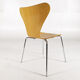 Pair of chairs 3107 "Butterfly" by Arne Jacobsen for Fritz Hansen