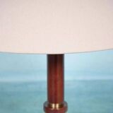 Vintage wooden table lamp from the 1960s.