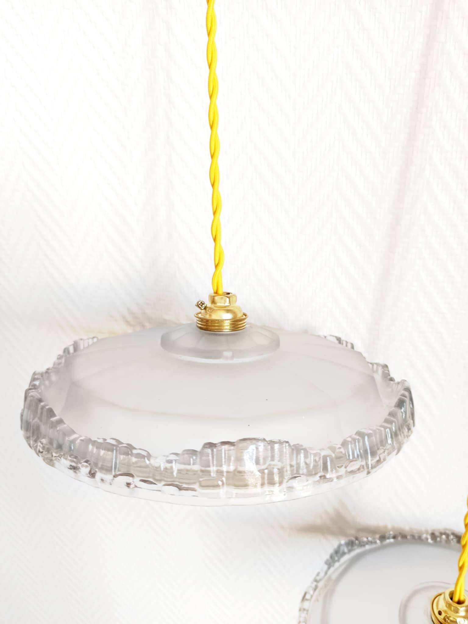 Pair of Ezan art deco pendant lights