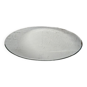 Beveled oval mirror 70x51cm