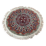 Round sinkiang wool rug