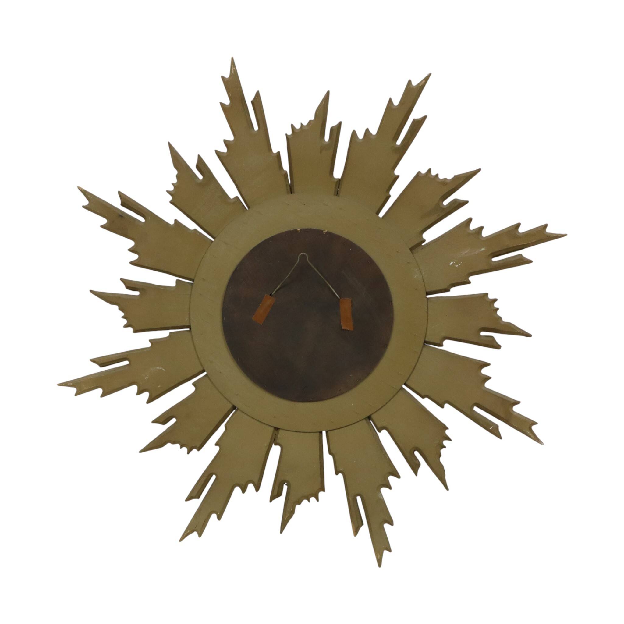 Large Deknudt Sunburst Gold Leaf Sun Mirror Sixties