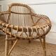 Fauteuil en rotin vintage