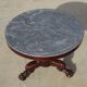 Empire guéridon, rotating marble top