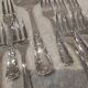 Frionnet rocaille silver metal cake forks 12 cake forks
