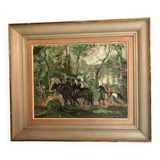 Oil on cardboard, signed E. Wiethase, 1950