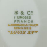 Porcelain sauciere from Limoges Bernardaud model louis xv