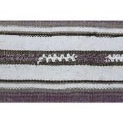 1970s Vintage Turkish Oushak Handmade Wool Cotton Purple Runner Rug 155x186
