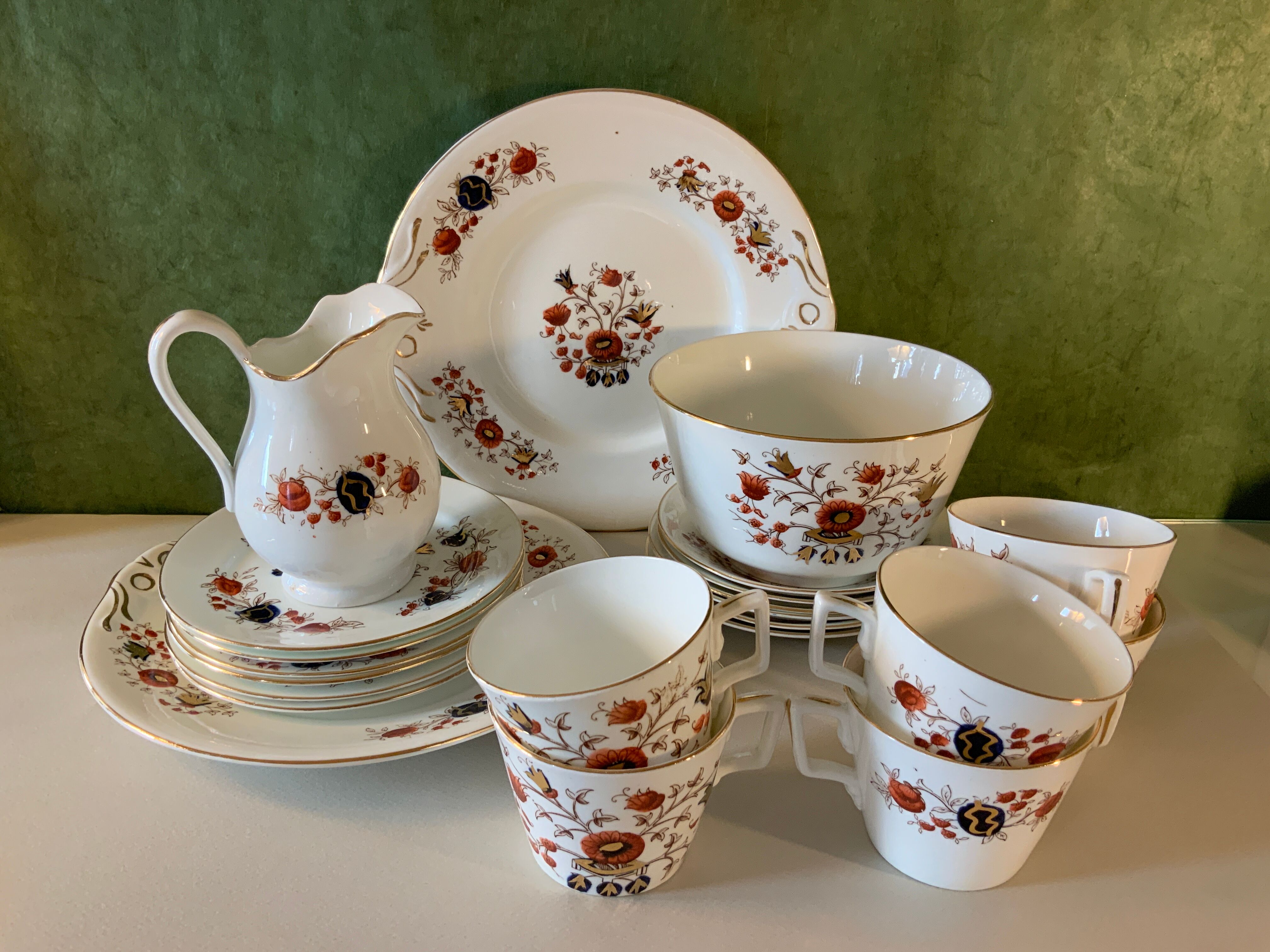 Porcelain tea set victorian era