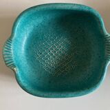 Vallauris turquoise fish ceramic 1950